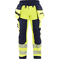 Softshell-riipputaskuhousut Blåkläder 1820 Highvis, polvisuojataskuilla
