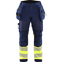 Softshell-riipputaskuhousut Blåkläder 1821 Highvis, polvisuojataskuilla