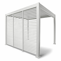Pergolan säleikköpaneeli Home4You Mirador-111(3m), 93x238,25cm, valkoinen