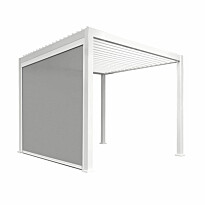 Pergola rullakaihdin Home4You Mirador-111(4m), 340x236,5cm, valkoinen