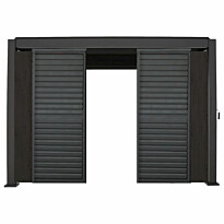 Pergolan säleikköpaneeli Home4You Mirador-111, 60x309x232,45cm, tummanruskea