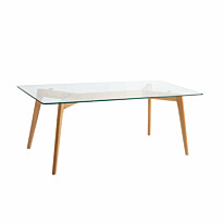 Sohvapöytä Home4You Helena 120x60x45cm, lasi