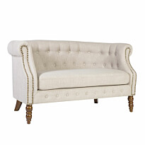 Sohva Home4You Holmes 2-istuttava, beige