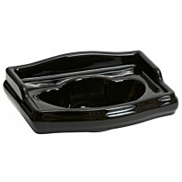 Pesuallas Lavabo Retro 41, 410x300mm, kiiltävä musta, Verkkokaupan poistotuote