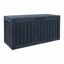 Säilytyslaatikko Home4You Bomm, 117,5x47,5cm, 300 l, musta