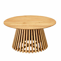 Sohvapöytä Home4You Slatted, ø80cm, jalava