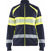 Naisten college Blåkläder 3505 Highvis vetoketjulla