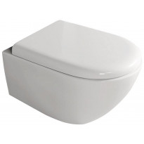 WC-istuin Kerasan Aquatech Rimless, seinämalli, valkoinen