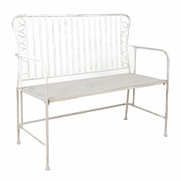 Penkki Home4You Jasmine 103x50x93cm, antiikkivalkoinen