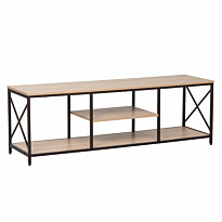 TV-taso Home4You Study 140x40x46,5cm, tammi/musta