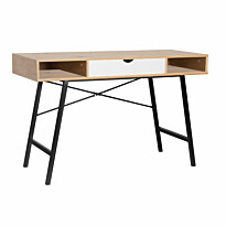 Työpöytä Home4You Study 120x48x76cm, tammi/ruskea