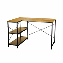 Työpöytä Home4You Hedvig 120x80x76cm, tammi/musta