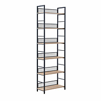 Hylly Home4You Hector 60x28x187cm, saarni/musta