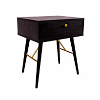 Yöpöytä Home4You Luxemburg 45x35x50cm, musta