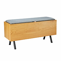 Eteisen penkki Home4You Aalborg 90x32x46cm, tammi