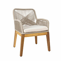 Tuoli Home4You Florida 66,5x57,5x83, akaasia, beige