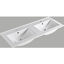 Kaksoispesuallas 4AQUA Victoria, 1200x460 mm, valkoinen