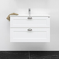 Allaslaatikosto 4AQUA Slim kehysovella, 990 mm, 2 ltk, vedinlista, mattavalkoinen