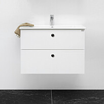 Allaslaatikosto 4AQUA Slim H, 790 mm, 2 ltk, kiiltävä valkoinen