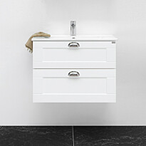 Allaslaatikosto 4AQUA Slim H kehysovella, 790 mm, 2 ltk, mattavalkoinen