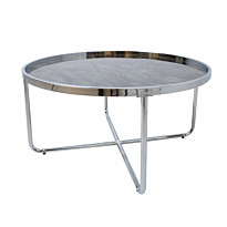 Sohvapöytä Home4You Astor ø80x40cm harmaa
