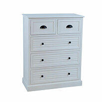Lipasto Home4You Meldon 80x35x103cm, valkoinen