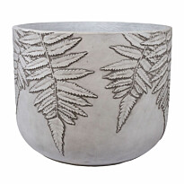 Kukkaruukku Home4You Sanainen D55x43.5cm, valkoinen/harmaa