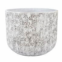 Kukkaruukku Home4You Louna D55x43.5cm, valkoinen/harmaa