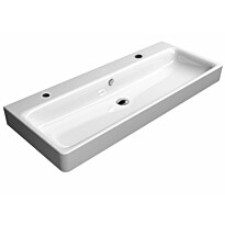 Pesuallas Interia Sand 1200x500 mm, kahdella hanareiällä, valkoinen