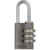 Riippulukko Abus Numerokoodilukko 20mm, 145/20, metalliväri