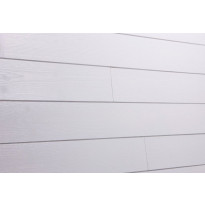 Sisustuspaneeli Aure Riihi STS3, 15x120x2370mm, EM Sj, mänty, harjattu puhtaanvalkoinen