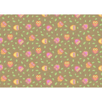 Lastenhuoneen matto Tyyni Design Pöllö, beige, eri kokoja