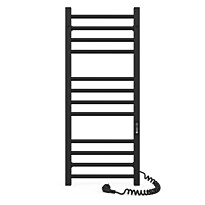 Sähköinen pyyhekuivain ajastimella Alfa 225W, 500x1200, musta
