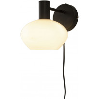 Seinävalaisin Aneta Lighting Bell, musta/valkoinen