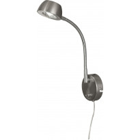 LED-seinävalaisin Aneta Lighting Juno, flex, teräs