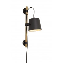 Seinävalaisin Aneta Lighting Espresso, musta