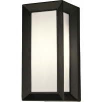 Ulkoseinävalaisin Aneta Lighting Box, IP44, tummanharmaa/valkoinen