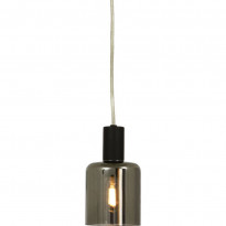 Ikkunavalaisin Aneta Lighting Cylinder, &Oslash;9cm, musta/savulasi