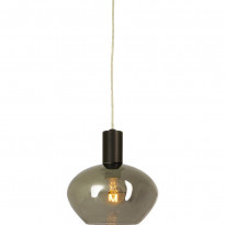 Ikkunavalaisin Aneta Lighting Bell, &Oslash;15cm, musta/savunharmaa