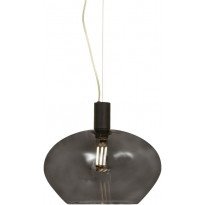 Riippuvalaisin Aneta Lighting Bell, Ø35cm, musta/savulasi