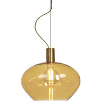 Riippuvalaisin Aneta Lighting Bell, Ø35cm, mattamessinki/meripihka