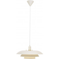 Riippuvalaisin Aneta Lighting Epsilon, Ø45cm, valkoinen
