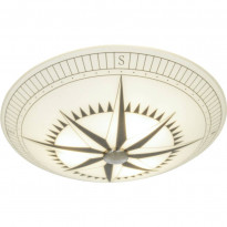 Plafondi Aneta Lighting Kompass, &Oslash;50cm, valkoinen/musta