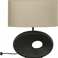 Pöytävalaisin Aneta Lighting Ellipse 42cm, musta/beige