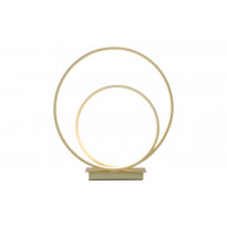 LED-pöytävalaisin Aneta Lighting Loop, 14W, Ø350x375mm, IP20, champange