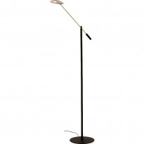 Lattiavalaisin Aneta Lighting Cadiz, 130cm, musta/mattamessinki