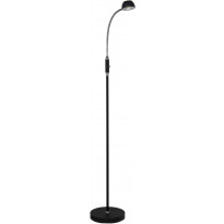 LED-lattiavalaisin Aneta Lighting Juno, 500x230x1350 mm, musta, kromi