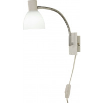 LED-seinävalaisin Aneta Lighting Deka, 4W, 360lm, valkoinen/kromi