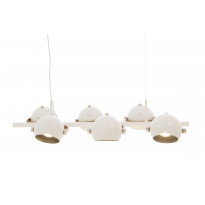 Riippuvalaisin Aneta Lighting Bow, 6x7W, IP20, 920x445x400-1500mm, IP20, GU10, valkoinen