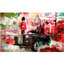 Kuvatapetti Artgeist Streets of London, 280x450cm, punainen